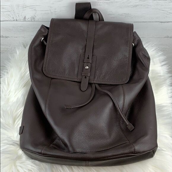 Cole Haan Pebbled Leather Backpack - Picture 5 of 10